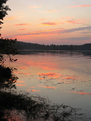 unset at Energy Lake, Western Kentucky