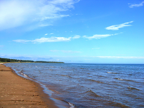 Shoreline at  Manistique, MI