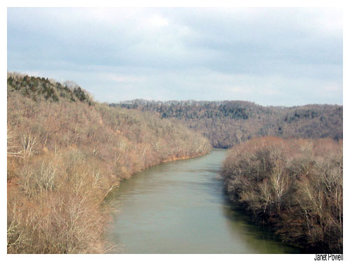 Kentucky River Anderson County winter sky Earth Healing